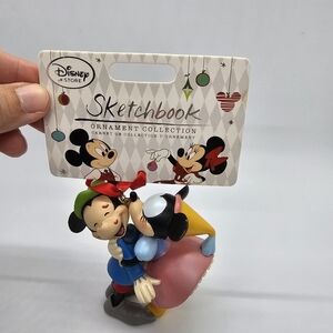 2014 Mickey & Minnie Mouse  Brave Little Tailor Sketchbook Ornament Disney Store